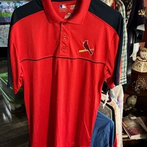 Red Cardinals Polo Shirt with Logo
